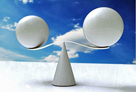 spheres on scale