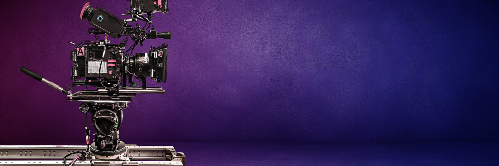 camera track purple background flipped