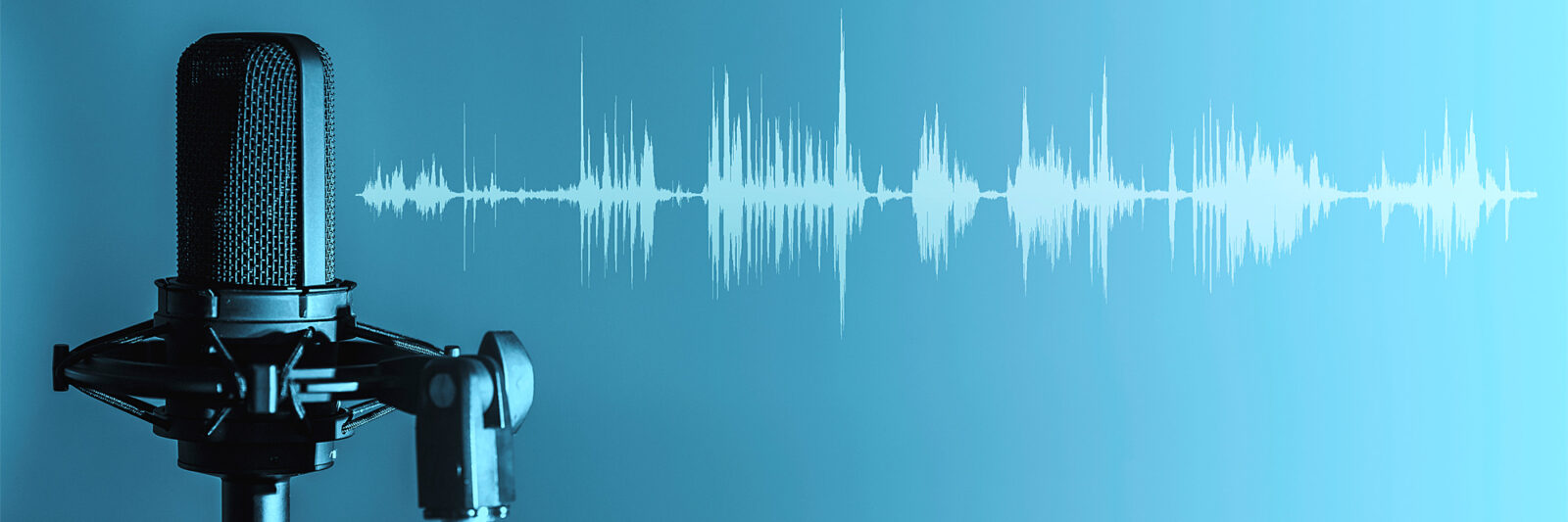 mircorphone teal background
